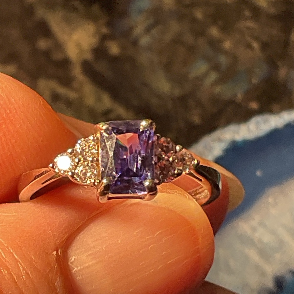 Iolite .925 Silver Ring 8 - Picture 2 of 7